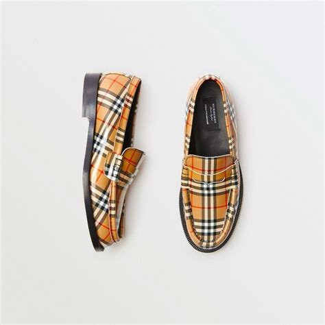 burberry gosha loafers|Gosha Rubchinskiy x Burberry House Check Pattern Leather .